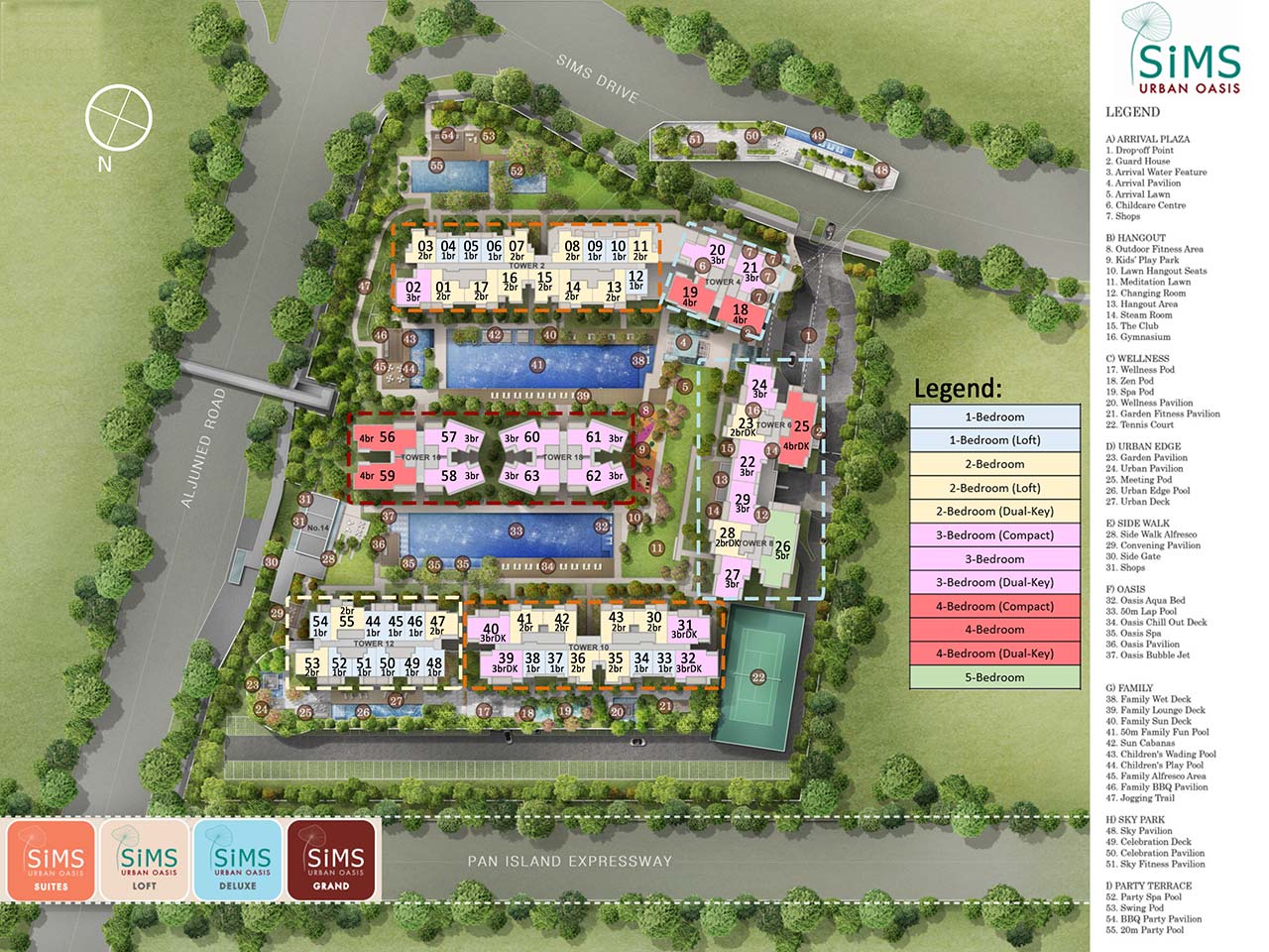 Sims Urban Site Plan