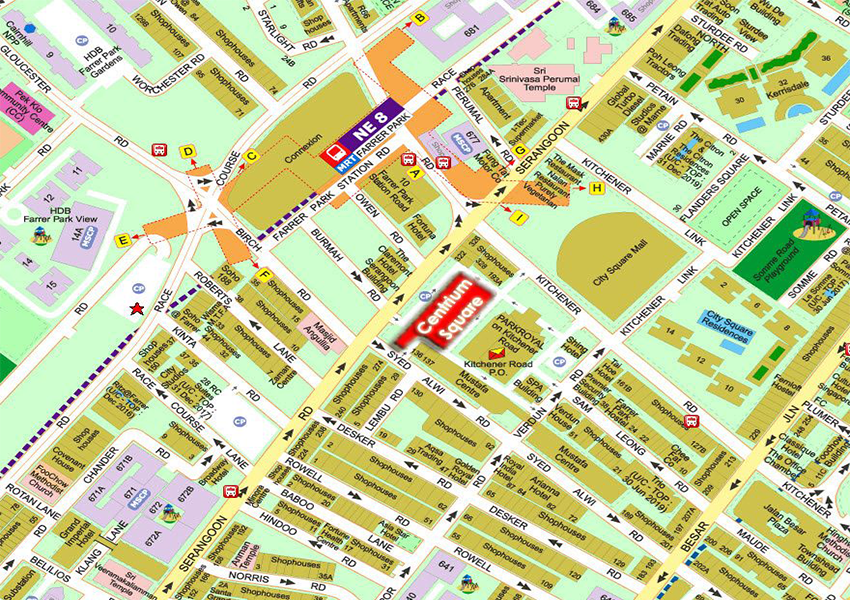 Centrium Square Location Map